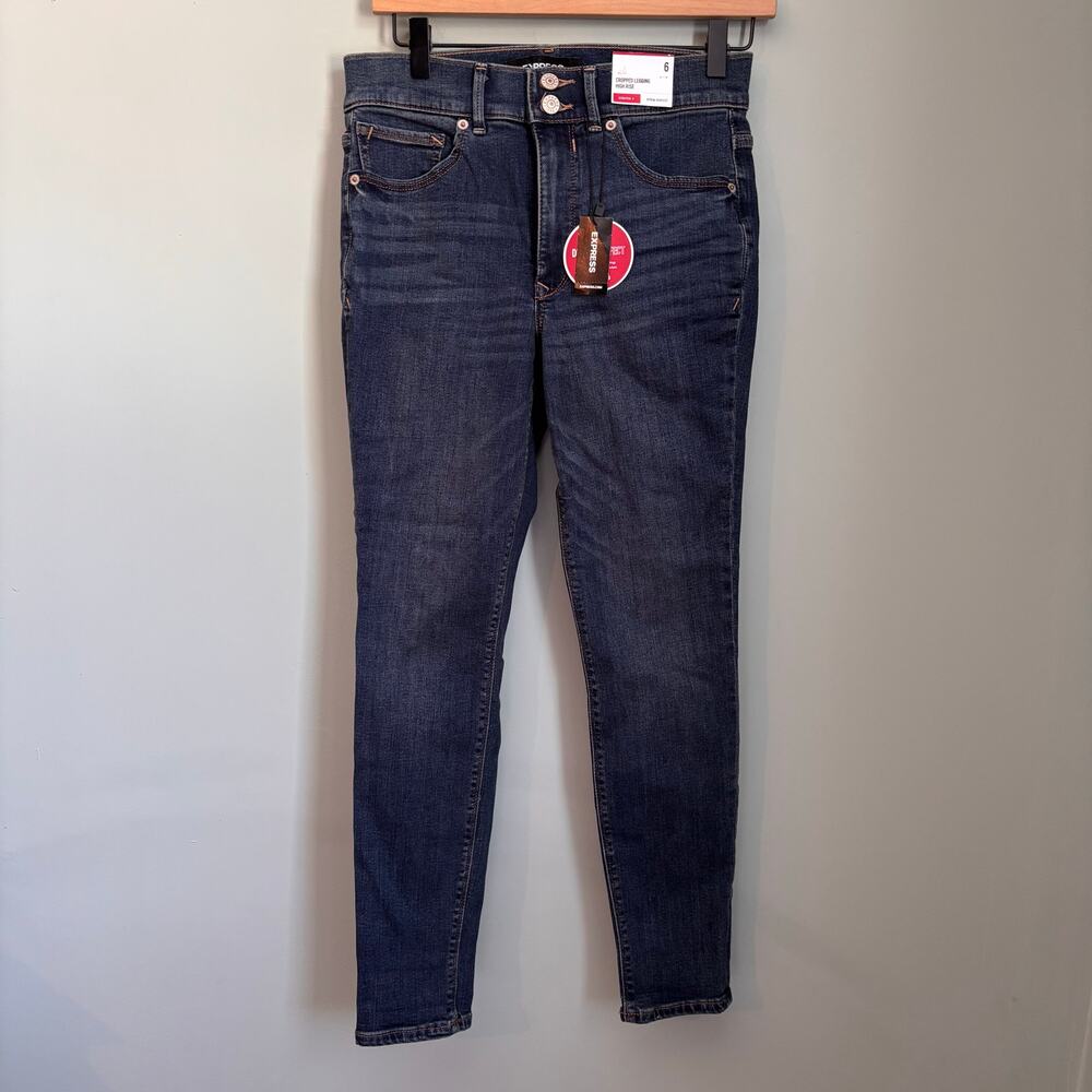 Express NWT Cropped Legging High Rise Jeans